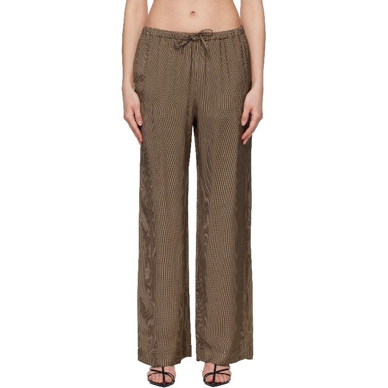 RÓHE 로에 로헤 브라운 루즈 핏 슬랙스 419-30-015 249_565 Brown Mini