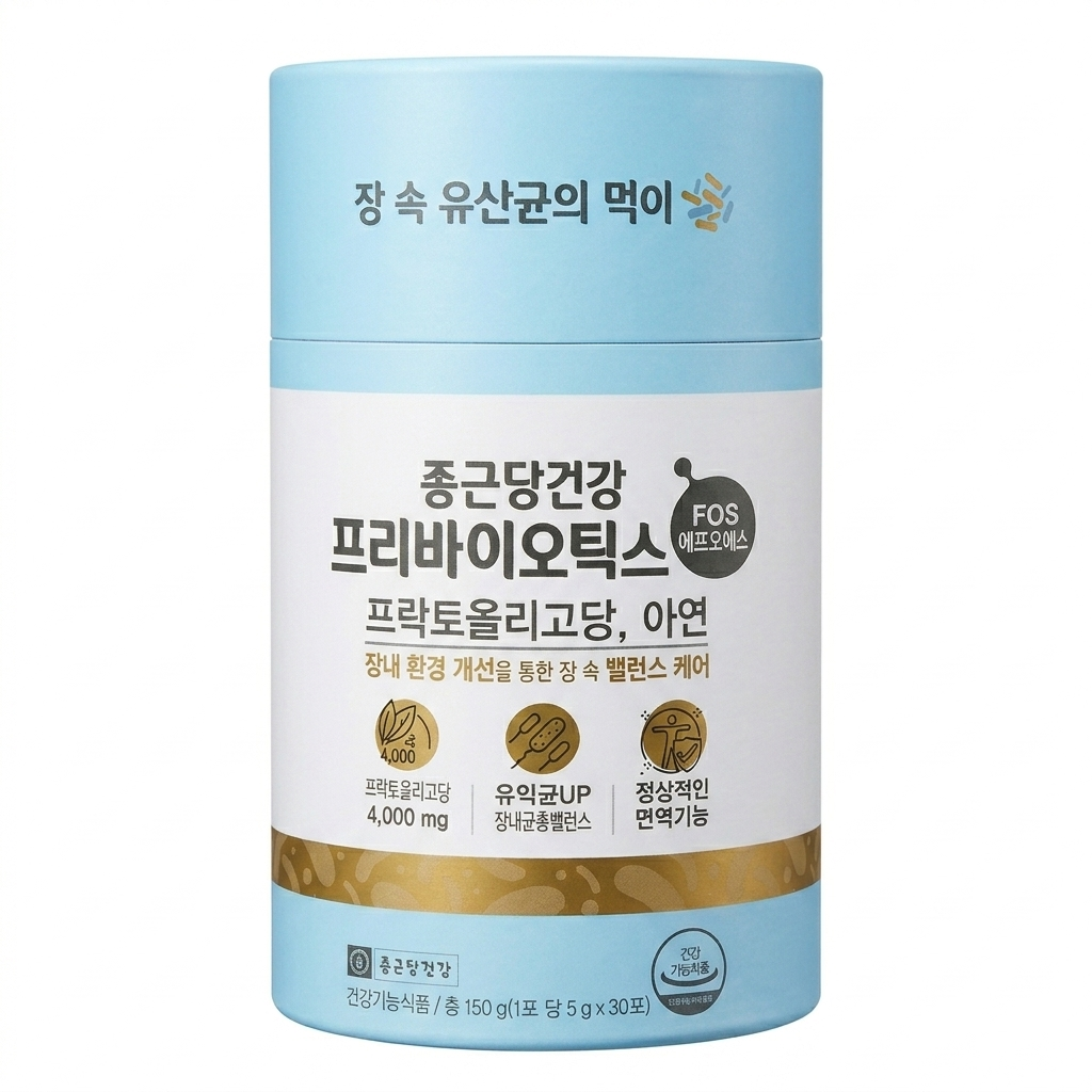 종근당건강 프리바이오틱스 FOS 에프오에스 5g 30포 1세트
