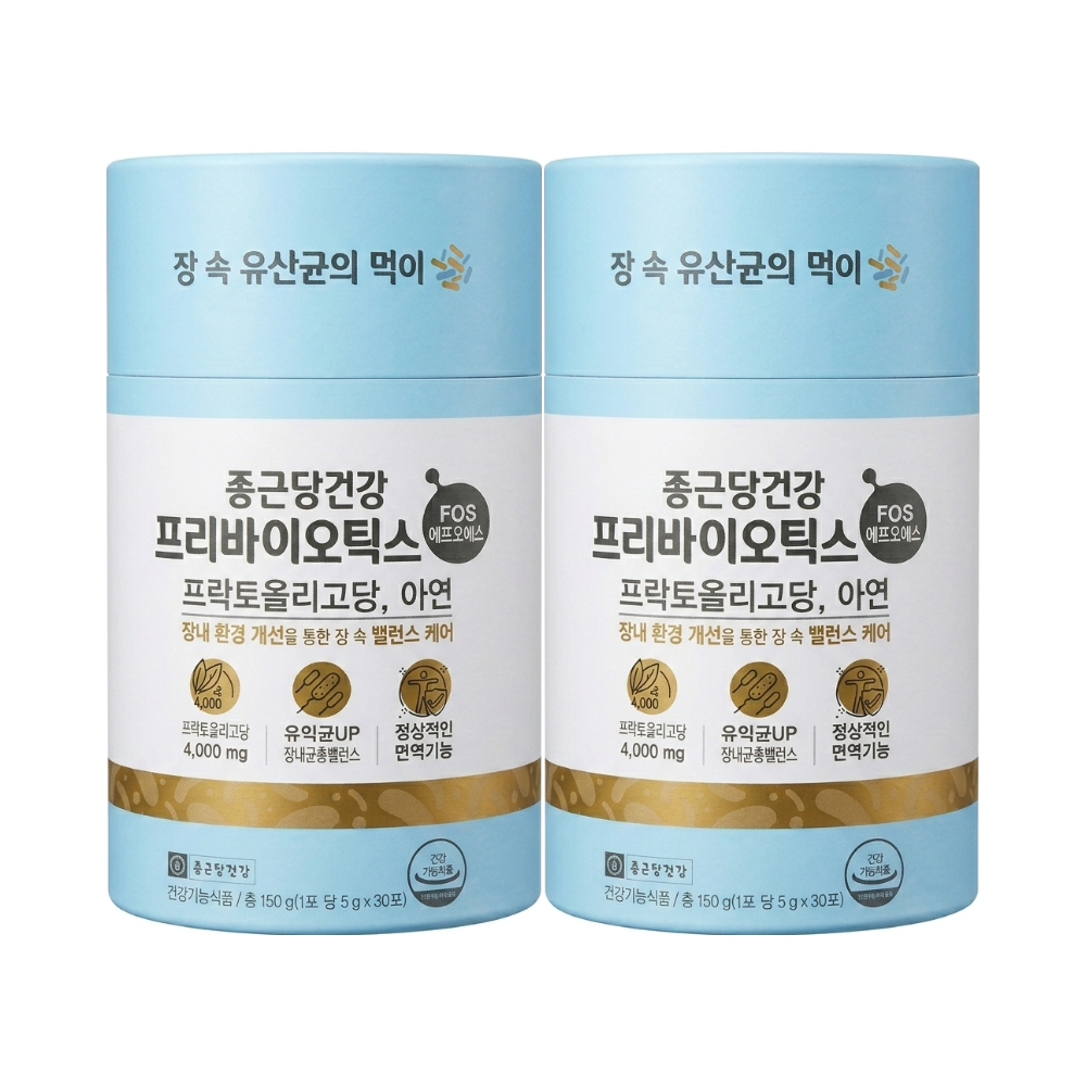 종근당건강 프리바이오틱스 FOS 에프오에스 5g 30포 2세트