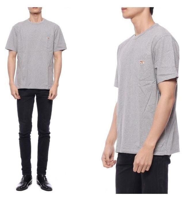 (주) 유니코 [메종키츠네]22FW 남성 프로필 폭스 반팔티셔츠 (GM00116KJ0008_H150_22F)
