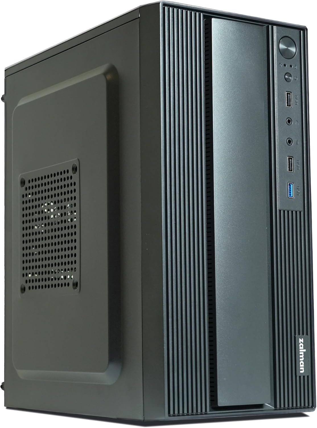 T6 미니 컴팩트 MATX PC 케이스 ATX ITX SFX HTPC 스몰 폼 팩터 미니멀리스트 데스크톱 섀시(USB 30 80mm 팬 사전 설치) 가정