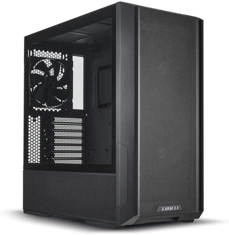 리안리 케이스 LANCOOL 26X 미드 타워 40mm TG 2x60 PWM 팬 블랙