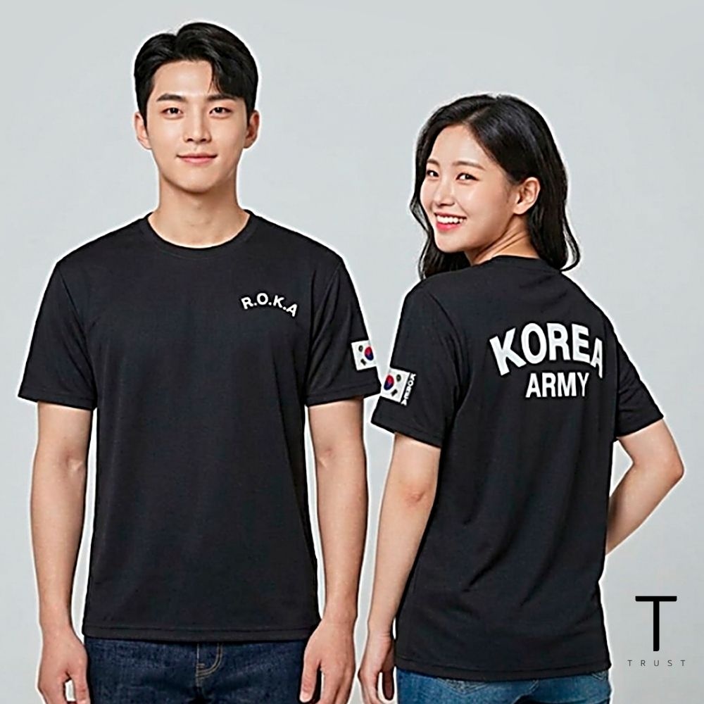 한울상점협력사 ROK 티셔츠 PX 반팔티 밀리터리 반팔 군대 군인 육군 해군 공군