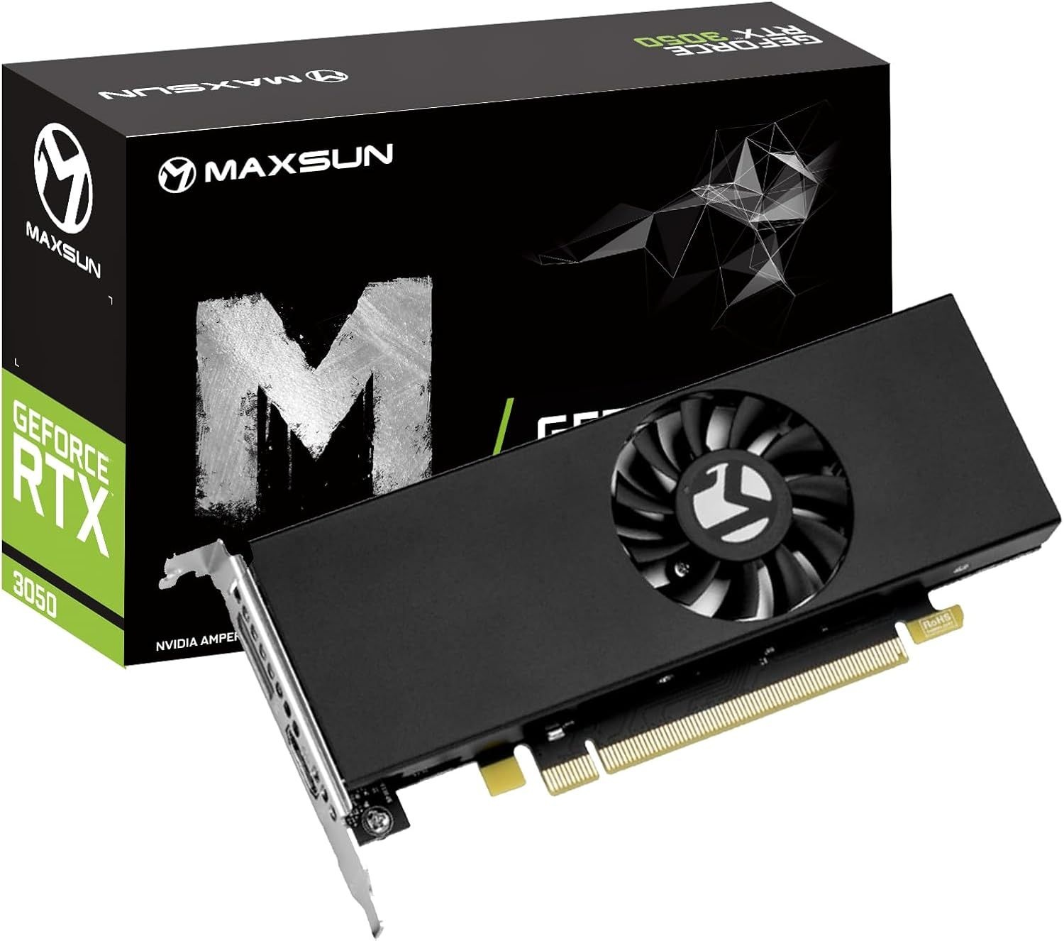 Maxsun GeForce RTX 3050 6GB 그래픽 카드 DR6 비디오 G 게임용 PC 미니 스몰 폼 팩터 SSF 슬림 로우 프로파일 디자인 PCI