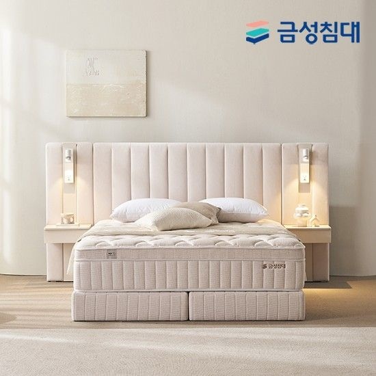 루미에르 호텔형 침대 프레임+매트리스+패널1 킹K
