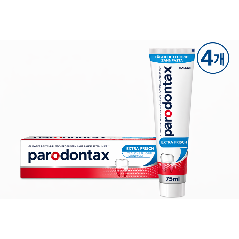 독일 파로돈탁스 Parodontax 엑스트라프레쉬 75ml 4개