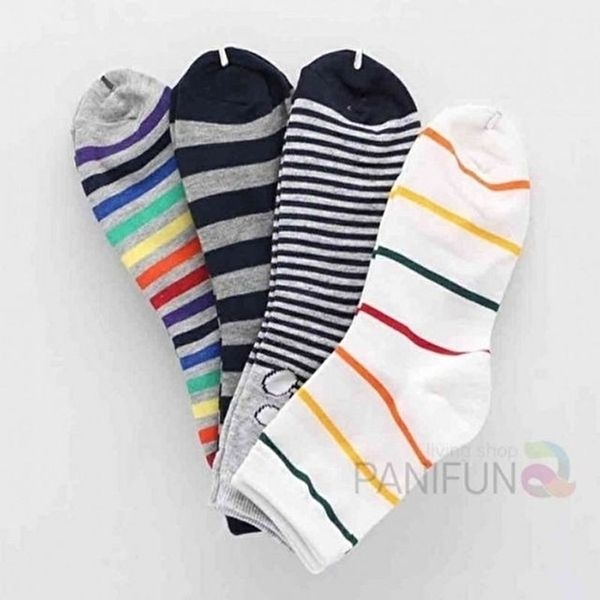 고품질 여자 줄무늬 양말 10켤레 랜덤 양말선물세트 학생양말 패션양말 명절선물  설선물 WFM1C6M