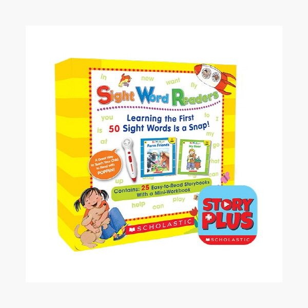 Sight Word Reader With Poppen 호환 + Storyplus 음원 (CD없음) - 스토리북 25권+미니워크북 1권+게임카드 5장+QR음원 (팝펜미포