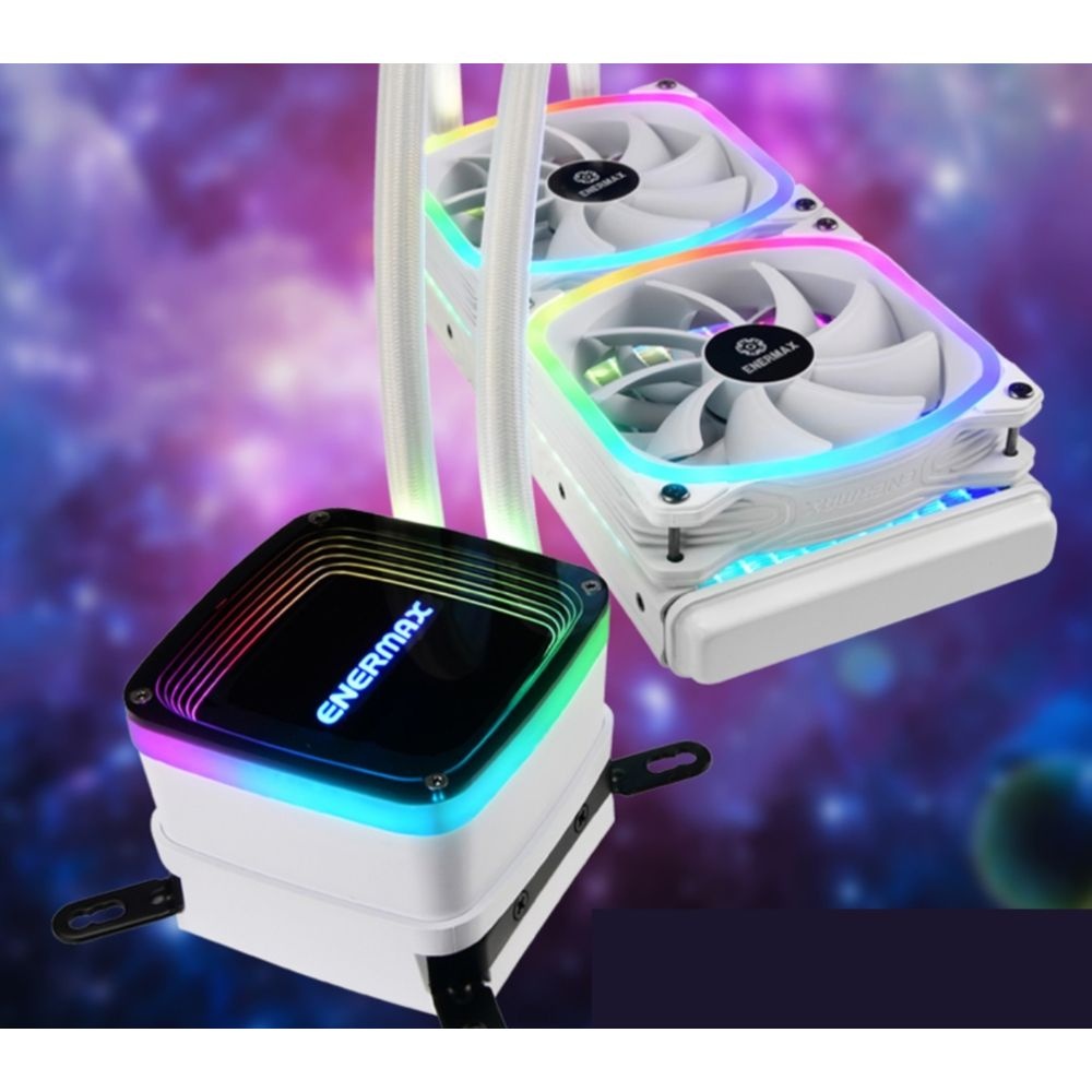 냉각기능 30퍼센트향상 화이트 RGB 수냉쿨러(240MM) 하이엔드 오버클럭 PC