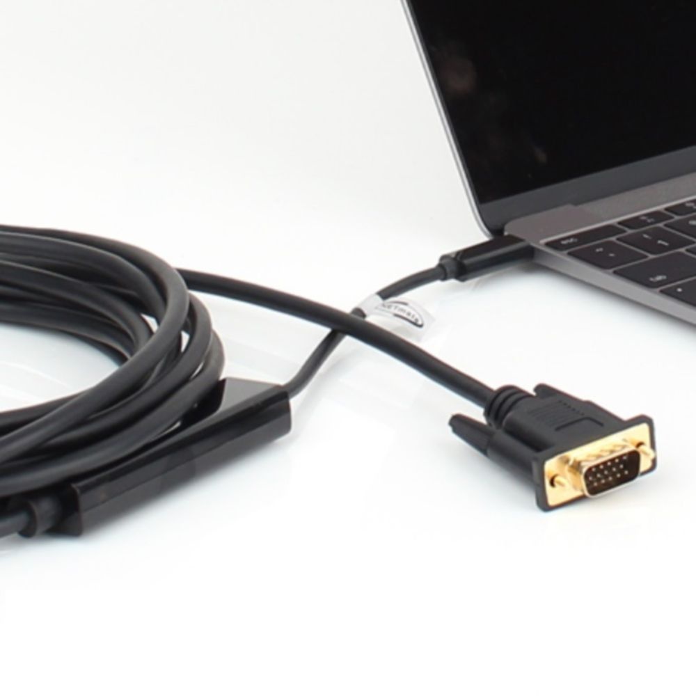 BLC 협력사 삼성 덱스모드 양면인식 USB3.1 C to VGA 컨버터(5M) 기기 장비 변환 광 PC