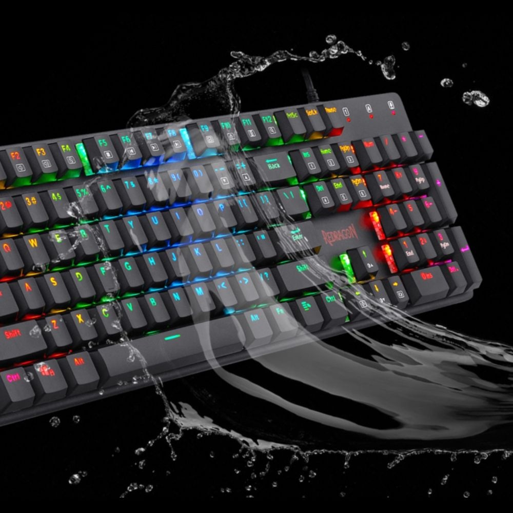 100퍼센트 안티고스팅 RGB 기계식 게이밍 키보드(갈축) 예쁜 노트북 저소음