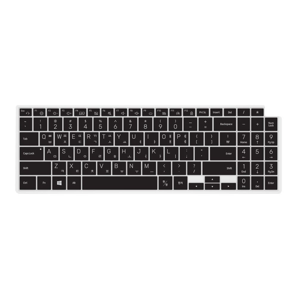 갤럭시북2 프로 NT950XEE-X71AR 문자키스킨(지문뚫림) 노트북키보드스킨 노트북키커버 노트북키보드덮개