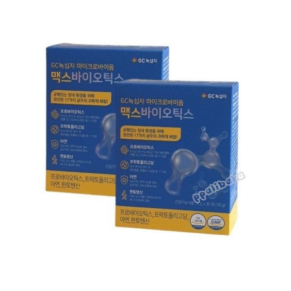 녹십자 GC 포스트바이오틱스 맥스바이오틱스 유산균 30포 2박스 멀티 고함량 영양제