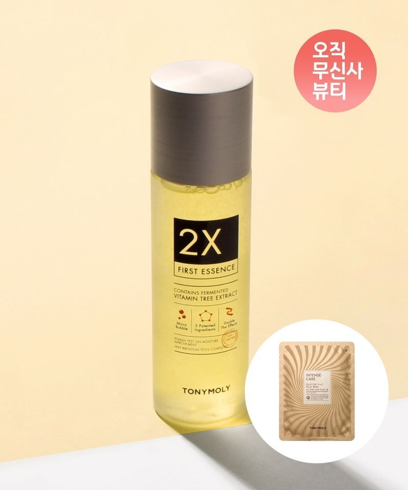 매장정품 TONYMOLY 투엑스 퍼스트 에센스 200ml(+골드24K 스네일 마스크 증정)