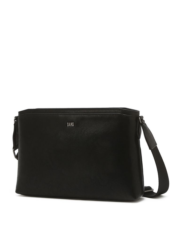 <매장정품> DAKS MEN'S ACCESSORIES 블랙 가죽 클래식 크로스백 DBBA5F171BK 284794