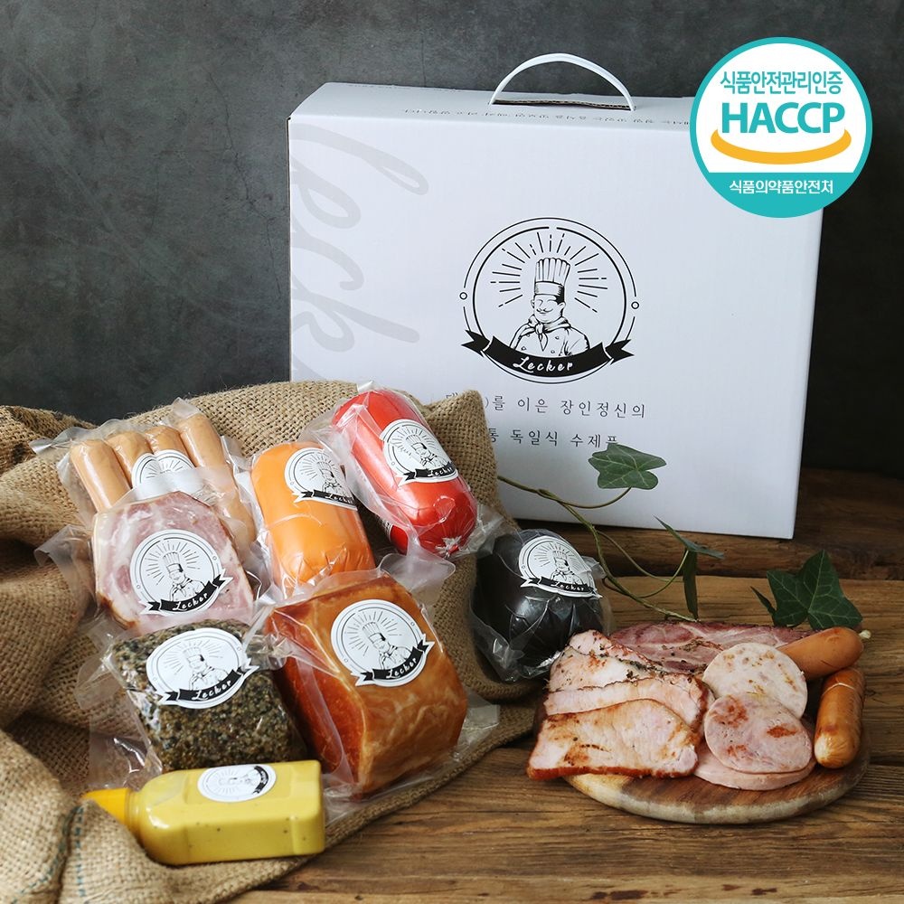 [롯데백화점] 친환경팔도 HACCP 프리미엄 독일식 수제 햄 소세지 선물세트 4호