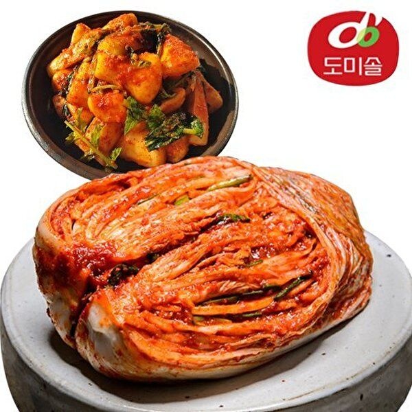 도미솔김치 [도미솔김치][도미솔] 박미희 포기김치 10kg+총각김치 2kg