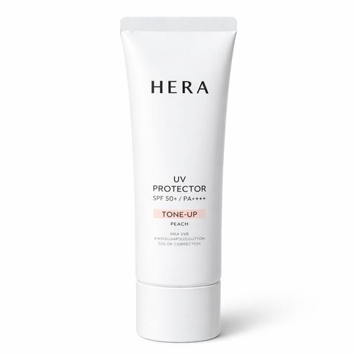 [웰빙창고] 헤라 UV 프로텍터 톤업 선크림 50ml 피치