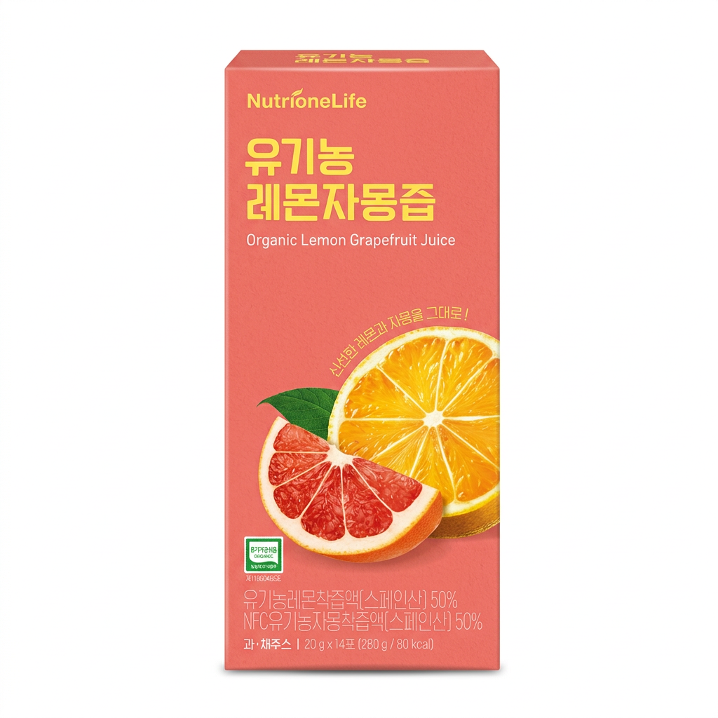 뉴트리원라이프 뉴트리원 유기농 레몬 자몽즙 NFC 레몬 착즙 14포 1박스