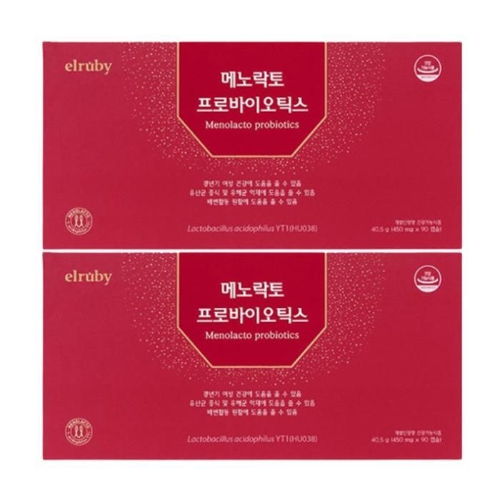 유산균YT1 메노락토 프로바이오틱스 90캡슐 2개