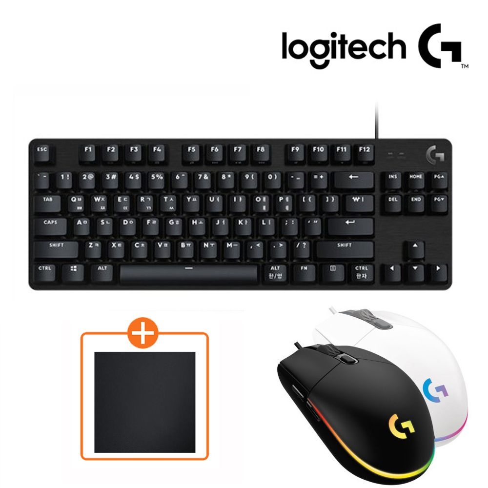 로지텍코리아 G413 TKL SE + 로지텍 G102 (정품벌크) + 마우스패드