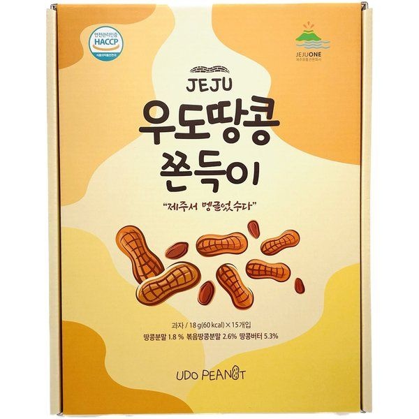 UnKnown 제주 우도땅콩 쫀득이 18g x 15개입