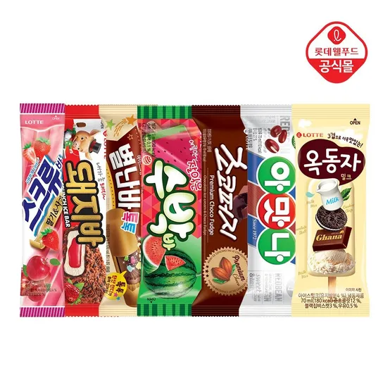 인기 바아이스크림 7종 10+10+10 총 30개