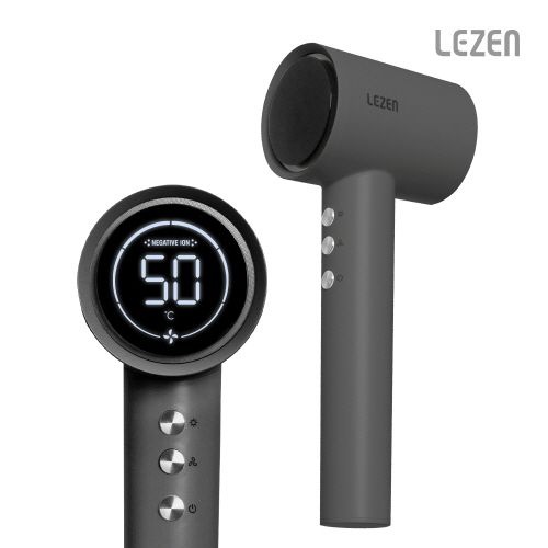[LEZEN] 르젠 파워블로우 음이온케어 LCD패널 BLDC 드라이기 LZDR-SS30 (그레이)