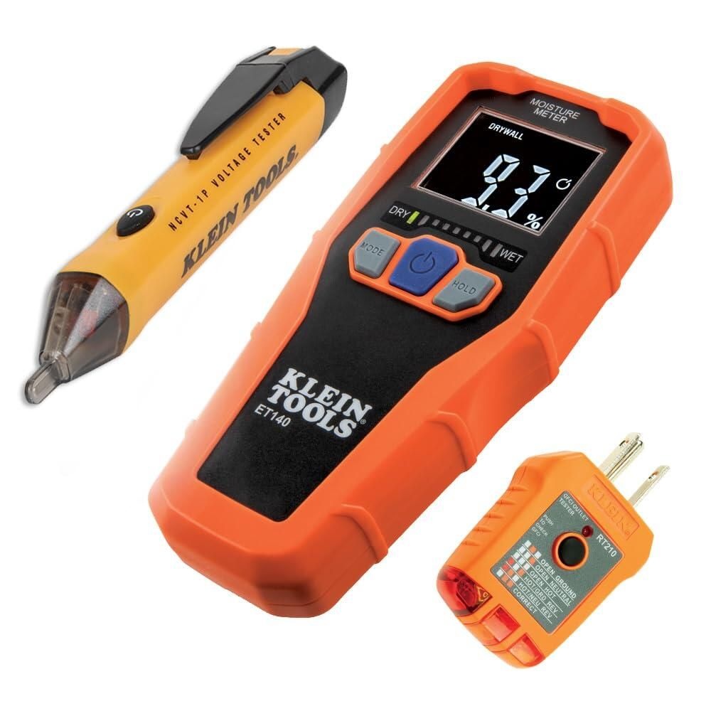 Klein Tools [해외] Klein Tools 80023P 공구 세트, 디지털 수분계가 있는 홈 인스펙터 도구 키트, 비접촉 전압 테스터, GFCI 콘센트 테스터,