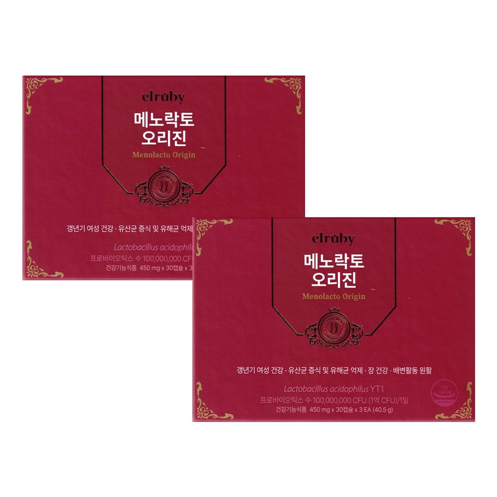 [오늘출발] 휴온스N 휴온스 엘루비 메노락토 오리진 450mg 30캡슐 x 3개입 2박스
