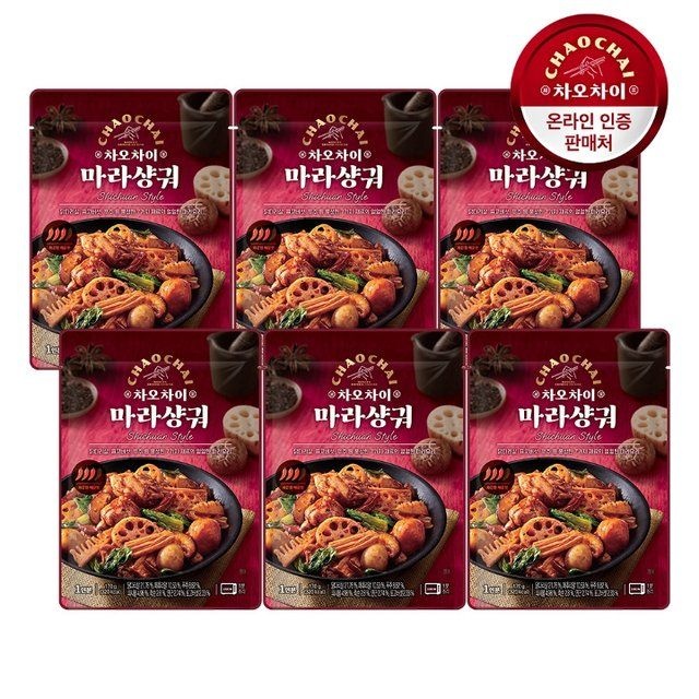 차오차이 레토르트 마라샹궈 170g 6팩 /간편식/중화요리...