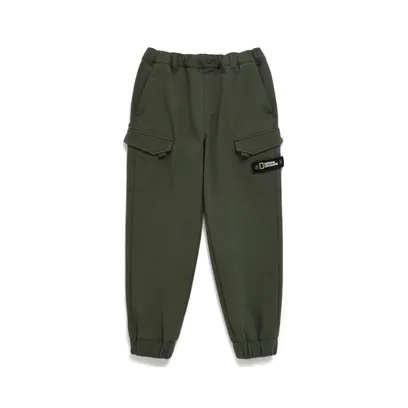 K234UPT130 포켓 우븐 트레이닝 조거 팬츠(기모) DKHAKI