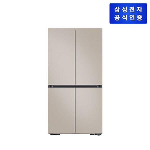삼성전자 [삼성전자] Bespoke AI 냉장고 25년형 4도어 RM70F90R2GD 905L 에센셜 베이지