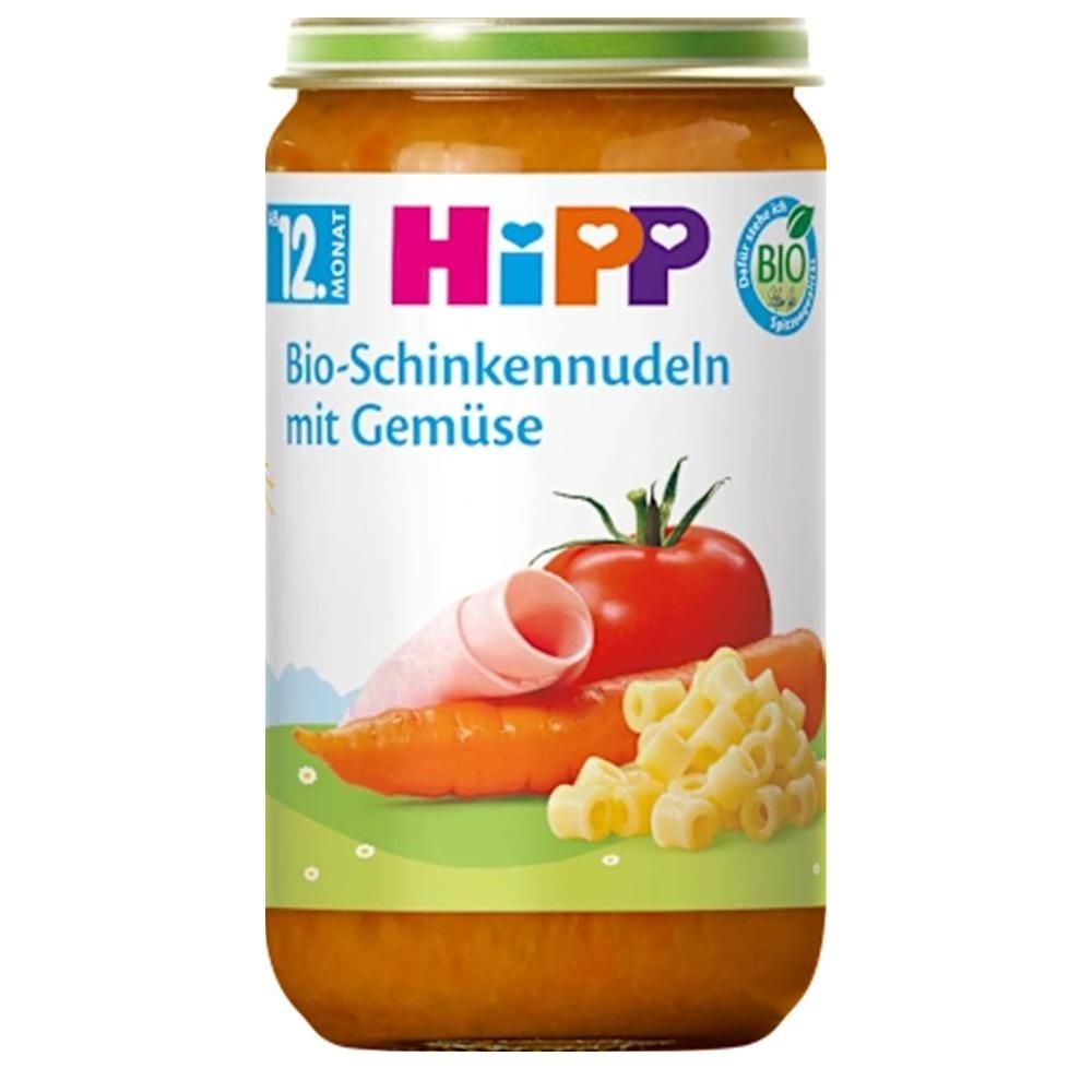 HiPP [해외] HiPP 햄 앤 누들 250g 4팩 베지터블 Ham and noodles with vegetables, suitable from 12 months, 250g