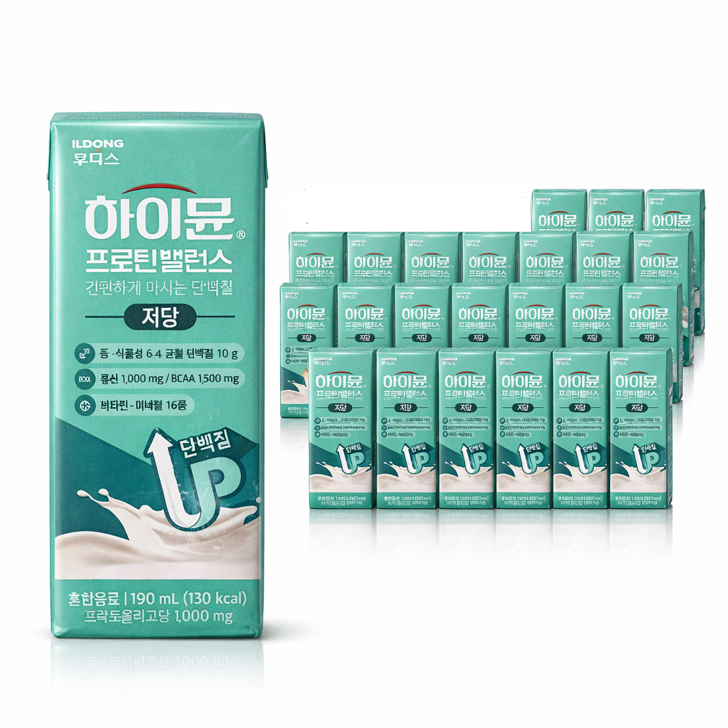 하이뮨 프로틴 밸런스 저당 하이문 마시는 단백질 음료 190ml 24개