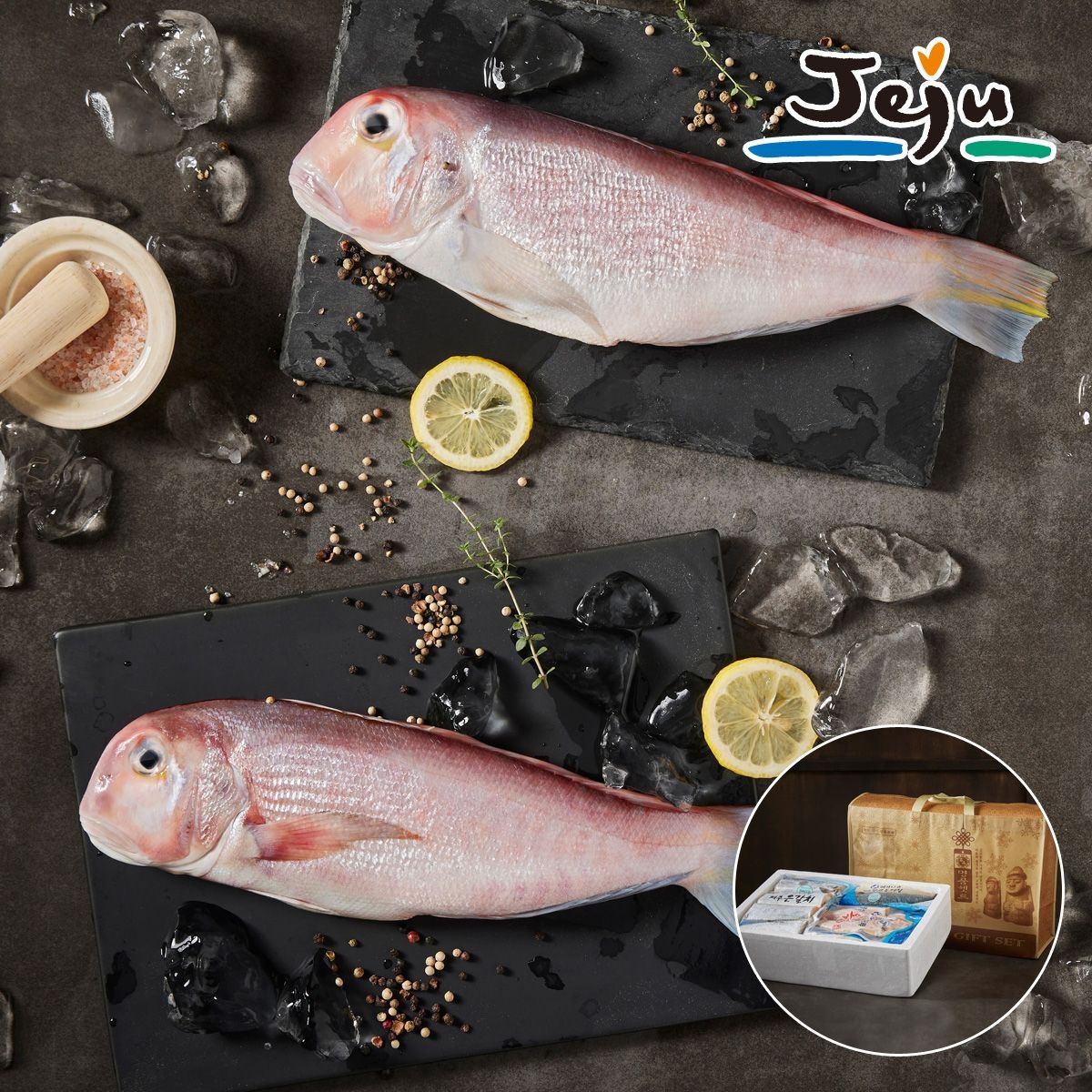 맛딜 제주 옥돔 프리미엄 선물 세트1kg(특대 3마리)+고급선물가방