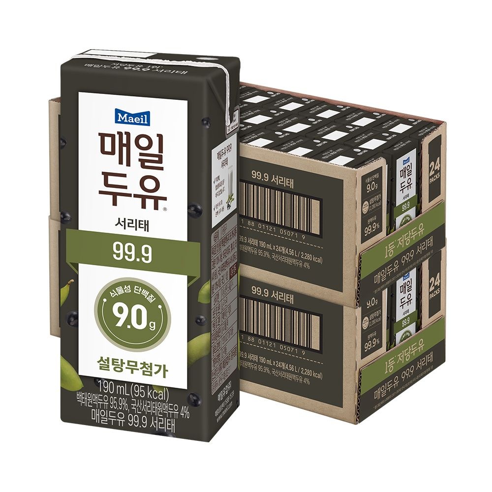 매일두유 99.9 서리태 190ml 48팩