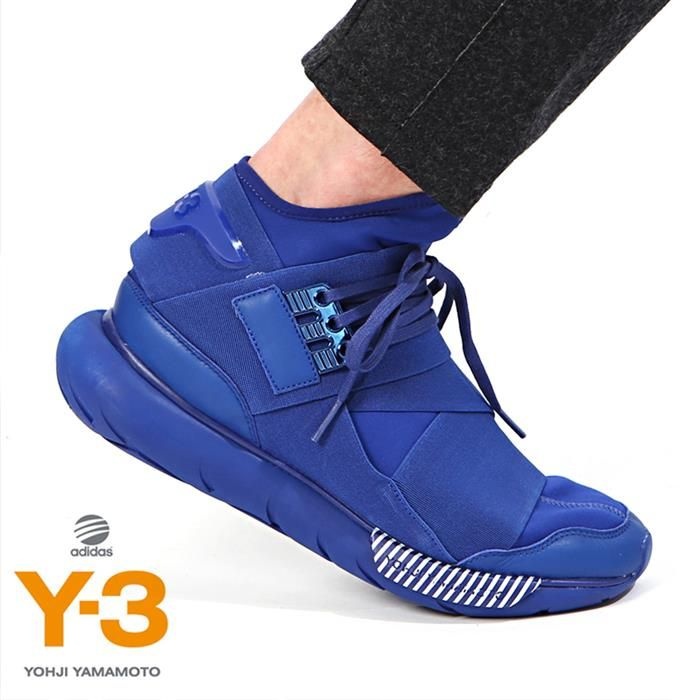 Y-3 X 아디다스 S83175 콰사 하이 블루/화이트 런닝 스니커즈