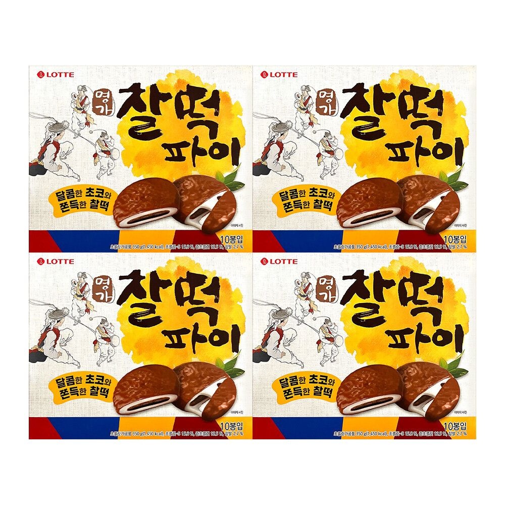 롯데 명가 찰떡파이 350g 4개