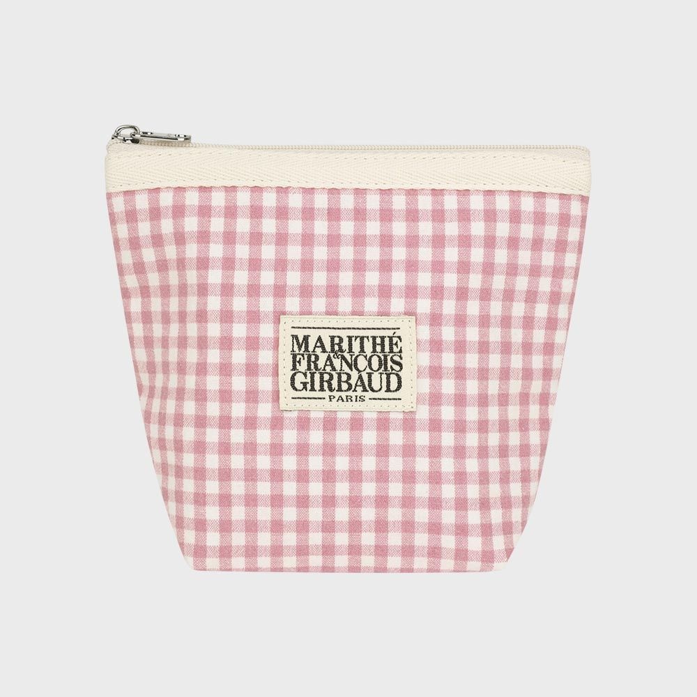 CLASSIC LOGO CHECK POUCH pink