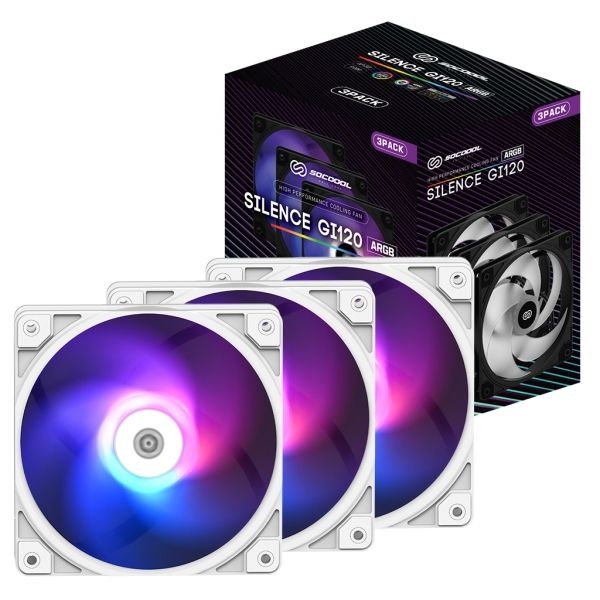 3RSYS Silence GI 120 ARGB WHITE (3PACK)