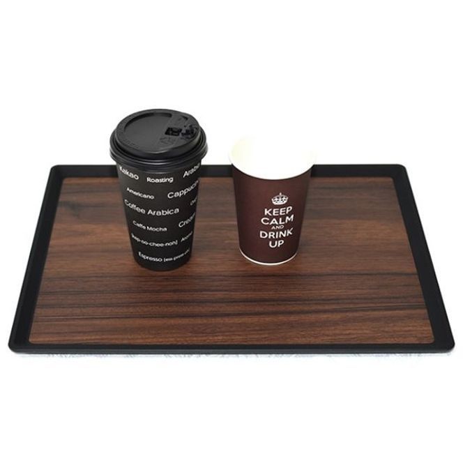 리빙메이트 우드 논슬립 쟁반 서빙 카페 사각쟁반 트레이 중 40cm [BXF76141]