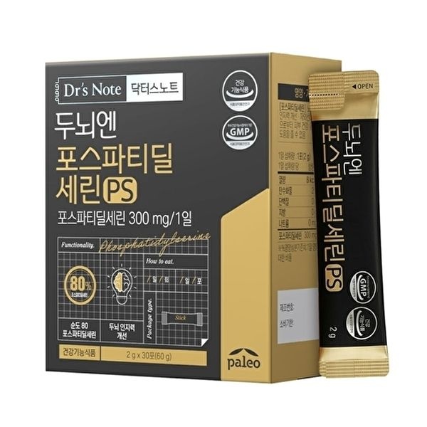 팔레오 [팔레오]팔레오 닥터스노트 두뇌엔 포스파티딜세린 PS 2g 30포 1박스 1개월분