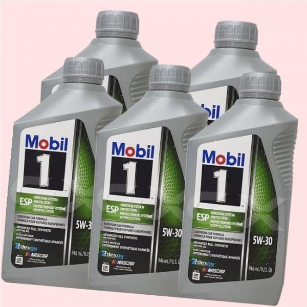 모빌 모빌 모빌원 Mobil1 esp 5w30 5개 엔진오일 제조국미국 4735844