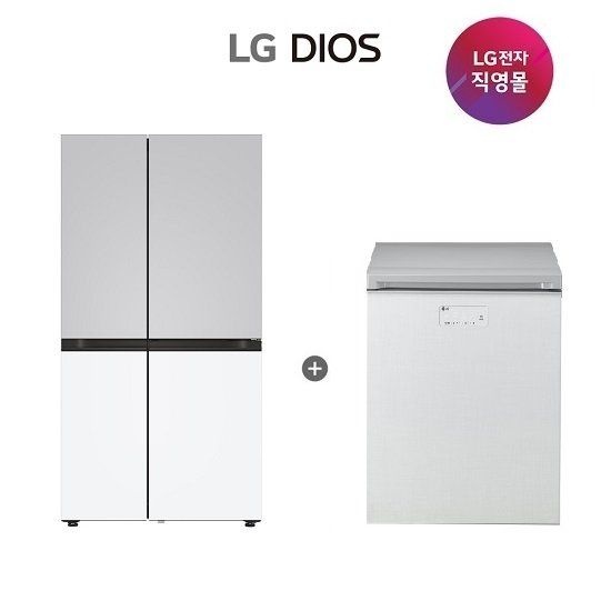 엘지전자(주) LG 디오스 냉장고+김치냉장고 S836MRQ112+K135LW123