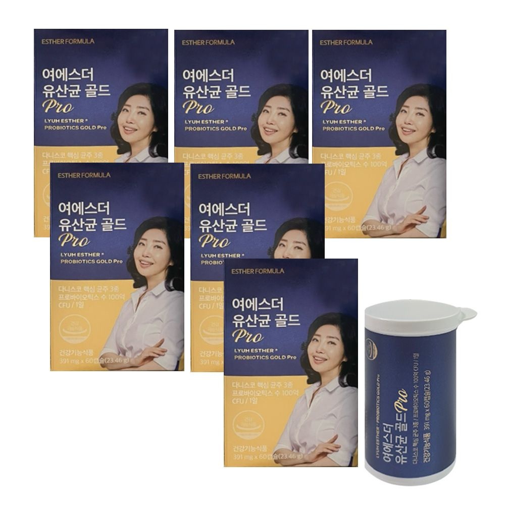 에스더포뮬러 여에스더 유산균 골드 Pro 60캡슐 6개
