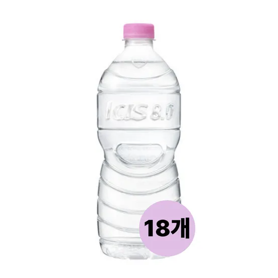 아이시스8.0 무라벨 1L, 18개