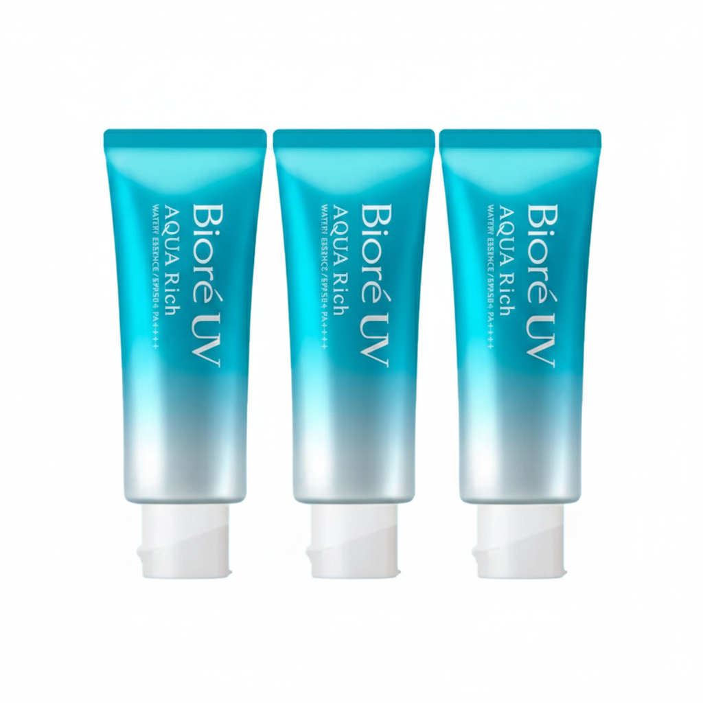 [롯데온] 비오레 UV 아쿠아리치 워터리 에센스 50+ 70g 3개