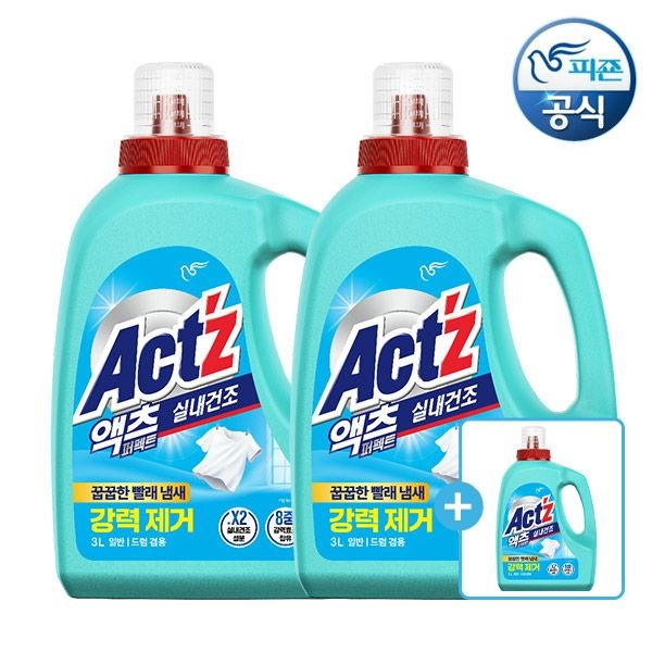 [롯데온] 액츠 세탁세제 퍼펙트 실내건조 3L 3개
