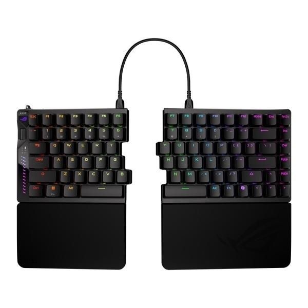 UnKnown ASUS 무선,블루투스 기계식 키보드, ROG FALCATA ACE 스플릿 영문 블랙